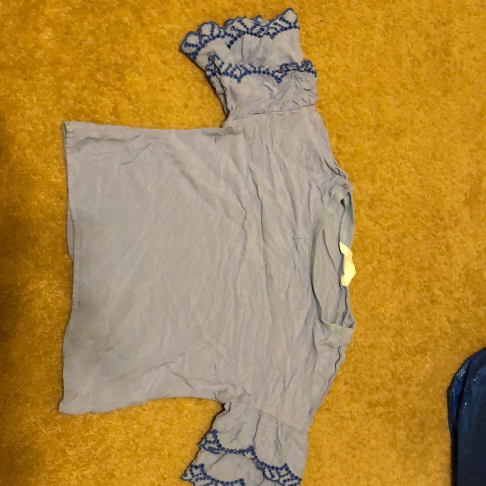 H and m blue youth blouse